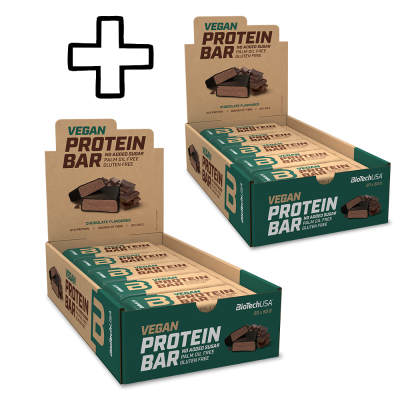 2x | 3x Pieces 2x BioTech USA Vegan Protein Bar 20 x 50g