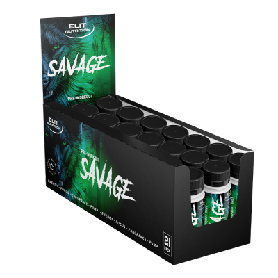 Pre-WorkOut Powders & Drinks Elit Nutrition Savage Pre Workout 21x60ml