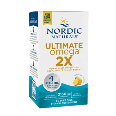 Essential Fat Nordic Naturals Ultimate Omega 2X 2150mg Lemon 60 Softgels