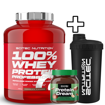 Scitec Nutrition 100% Whey Protein Professional 2350g + Scitec Nutrition Protein Dream 400g + (ΔΩΡΟ) Scitec Nutrition Shaker 700ml