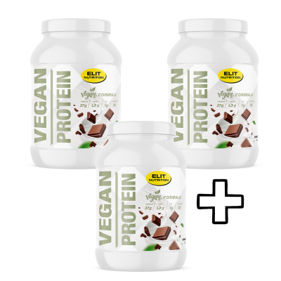 2x | 3x Pieces 3x Elit Nutrition Vegan Protein 750g