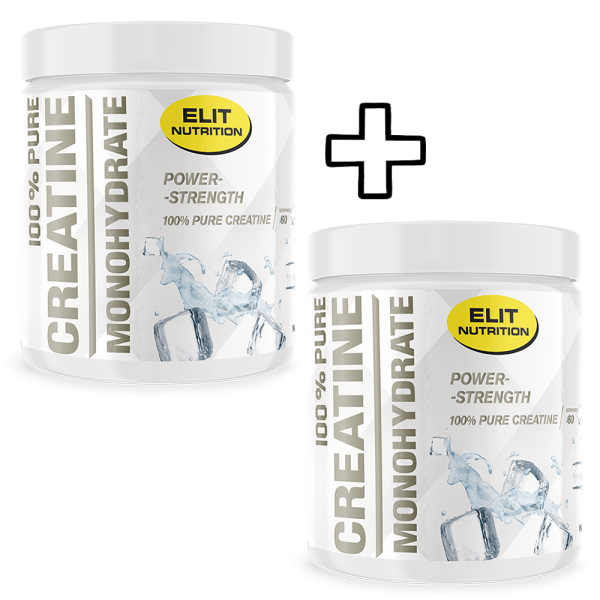 2x Elit Nutrition Micronized Creatine Monohydrate 100% Pure 300g