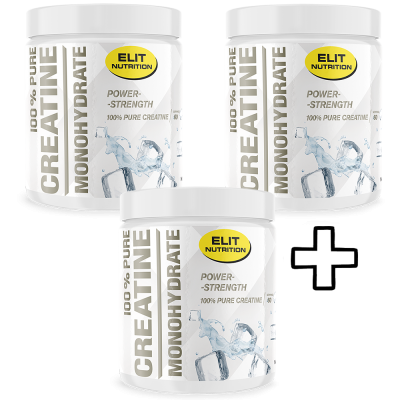 Creatine Monohydrate 3x Elit Nutrition Micronized Creatine Monohydrate 100% Pure 300g