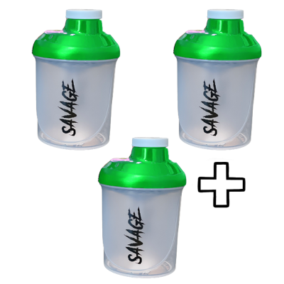 Shakers & Bottles 3x Elit Nutrition Savage Shaker 400ml
