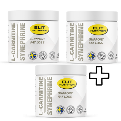 3x Elit Nutrition L-Carnitine + Synephrine 60 Caps