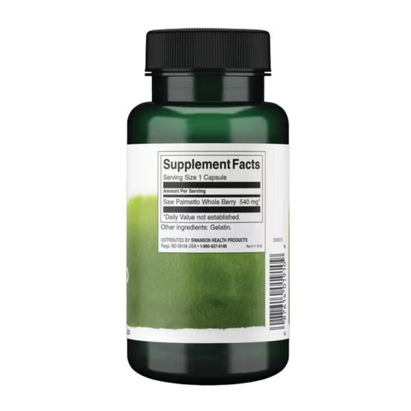 Swanson Saw Palmetto 540mg 100 Caps