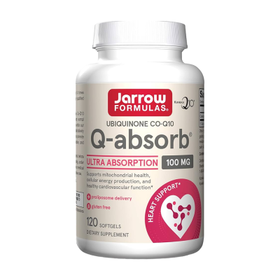 Heart & Cholesterol Jarrow Formulas Q-absorb 100mg 120 Softgels