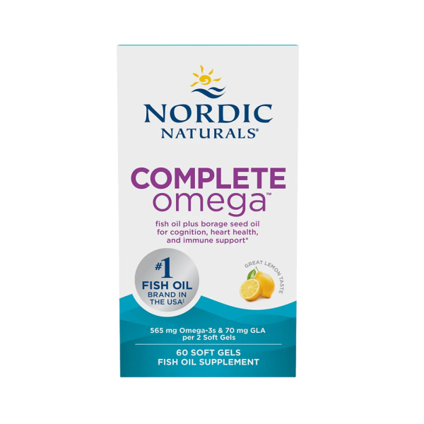 Nordic Naturals Complete Omega 565mg Lemon 60 Softgels