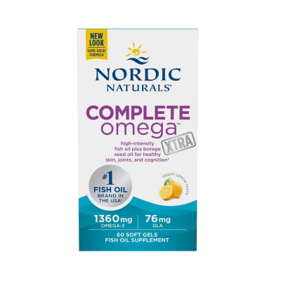 Essential Fat Nordic Naturals Complete Omega Xtra 1360mg Lemon 60 Softgels