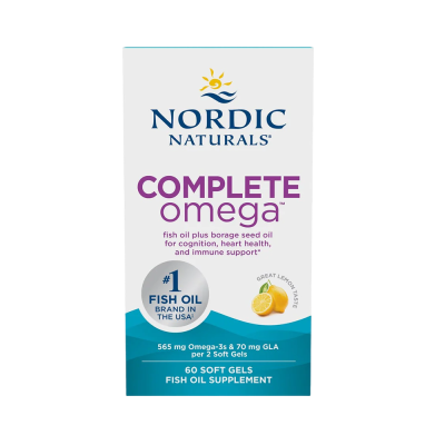 Essential Fat Nordic Naturals Complete Omega 565mg Lemon 60 Softgels
