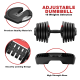 2x (Set) Katerelos Fitness Ρυθμιζόμενος Αλτήρας Next Generation 40kg