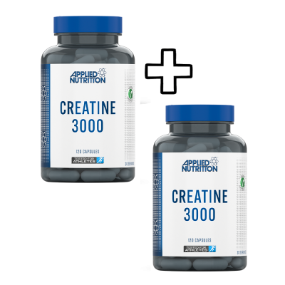 2x | 3x Τεμάχια 2x Applied Nutrition Creatine Micronized Monohydrate 3000 120 Caps