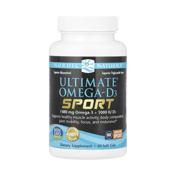 Nordic Naturals Ultimate Omega-D3 Sport 1480mg 60 Softgels