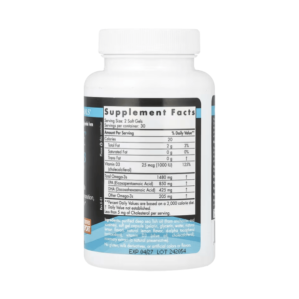 Nordic Naturals Ultimate Omega-D3 Sport 1480mg 60 Softgels