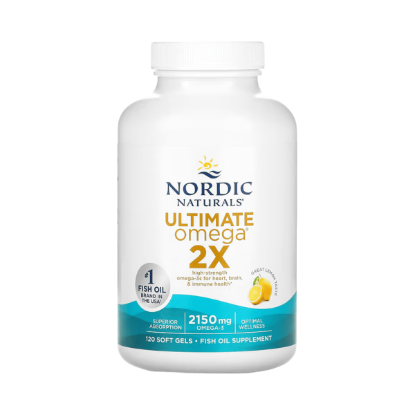 Nordic Naturals Ultimate Omega 2X 2150mg Lemon 120 Softgels