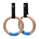 Katerelos Fitness Κρίκοι Γυμναστικής Ξύλινοι Με Ιμάντες 28mm