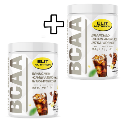 2x Elit Nutrition BCAA 4:1:1 + L-Glutamine 400g