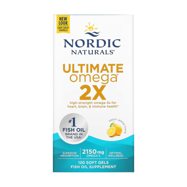 Nordic Naturals Ultimate Omega 2X 2150mg Lemon 120 Softgels