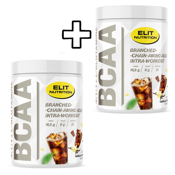 2x Elit Nutrition BCAA 4:1:1 + L-Glutamine 400g