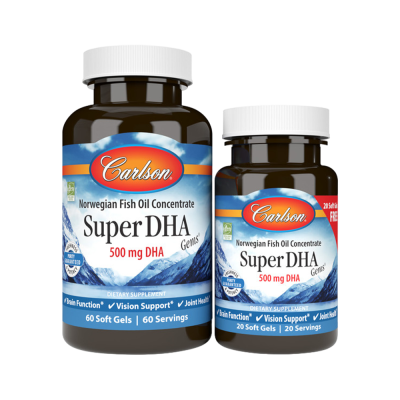Βασικά Λιπαρά Carlson Labs Super DHA Gems 60 + 20 Softgels