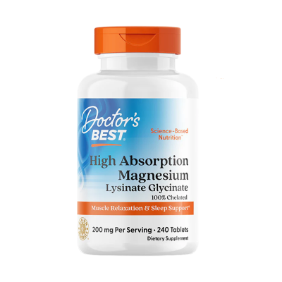 Μεταλλικά στοιχεία Doctor's Best High Absorption Magnesium 100mg 240 Tabs