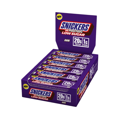 Snickers Dark Low Sugar Hi Protein Bar 12 x 57g
