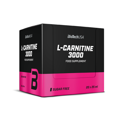 Λιποδιαλύτες BioTech USA L-Carnitine 3000mg 20 x 25ml