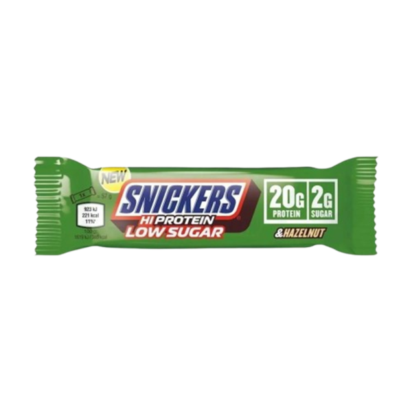 Snickers Hazelnut HI Protein Bar Low Sugar 57g