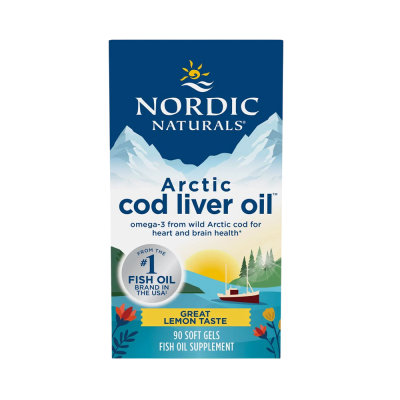 Nordic Naturals Arctic Cod Liver Oil 750mg Lemon 90 Softgels