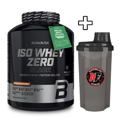 BioTech USA Iso Whey Zero Black 1816g + (ΔΩΡΟ) Katerelos Fitness Shaker 700ml