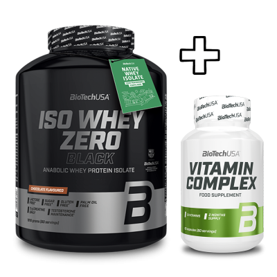 BioTech USA Iso Whey Zero Black 1816g + (ΔΩΡΟ) BioTech USA Vitamin Complex 60 Caps