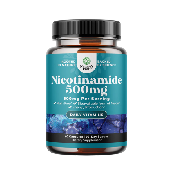Natures Craft Nicotinamide 500mg 60 Caps