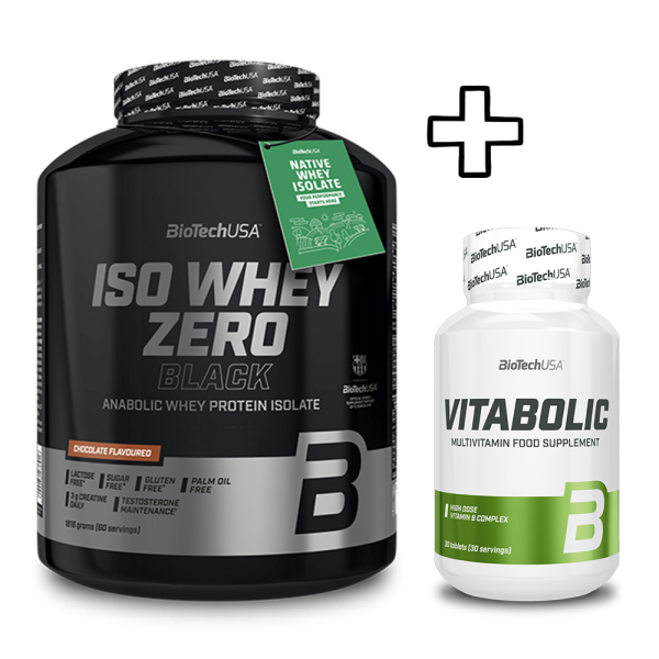 BioTech USA Iso Whey Zero Black 1816g + (ΔΩΡΟ) BioTech USA Vitabolic 30 Tabs