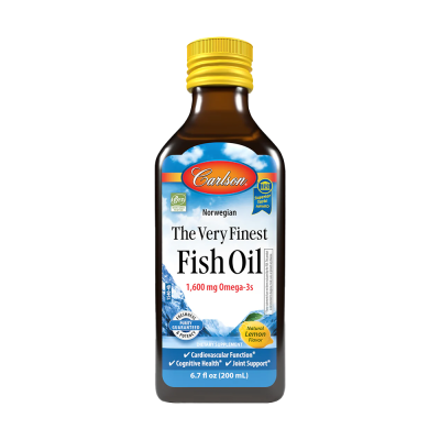 Καρδιά και Χοληστερίνη Carlson Labs The Very Finest Fish Oil 200ml