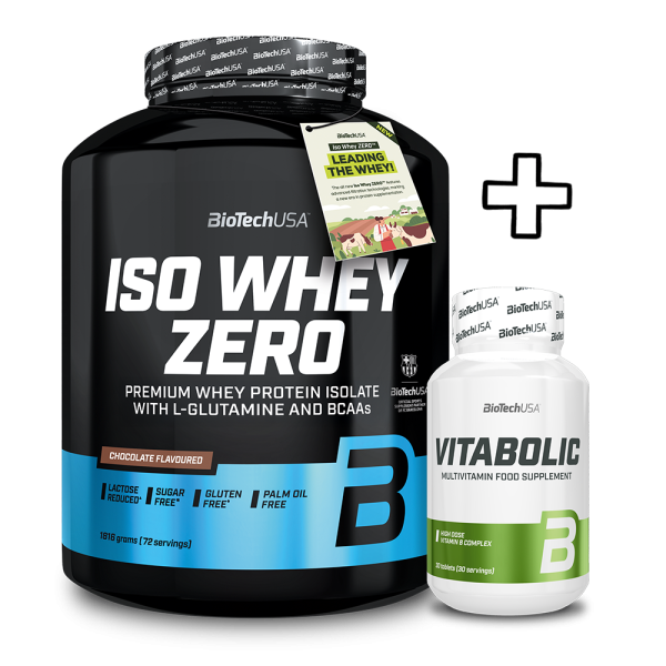 BioTech USA Iso Whey Zero 1816g + (ΔΩΡΟ) Vitabolic 30 Tabs