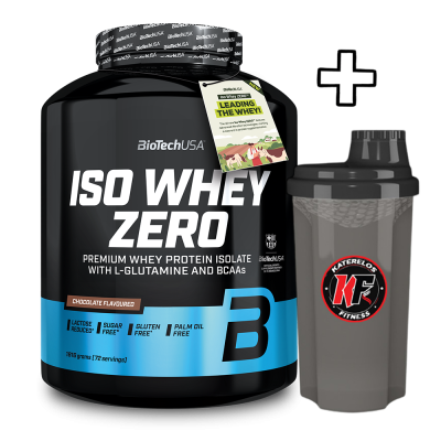 BioTech USA Iso Whey Zero 1816g + (ΔΩΡΟ) Katerelos Fitness Shaker 700ml