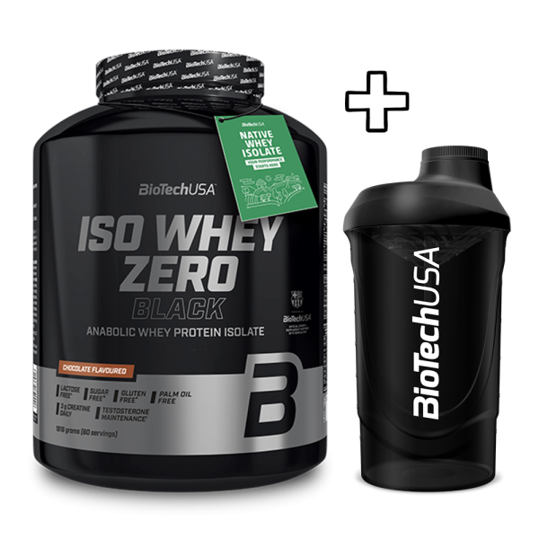 BioTech USA Iso Whey Zero Black 1816g + (ΔΩΡΟ) BioTech USA Wave Shaker 600ml