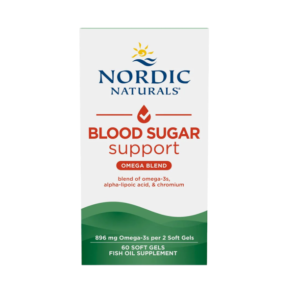 Nordic Naturals Omega Blood Sugar 896mg Lemon 60 Softgels