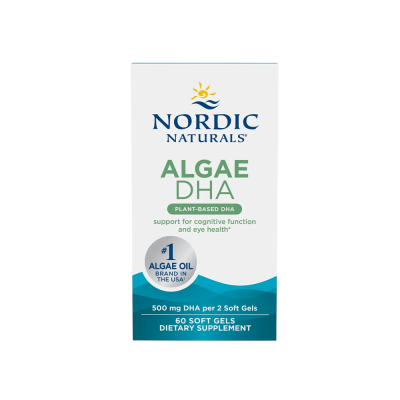 Αθλητική Διατροφή Nordic Naturals Algae DHA 500mg 60 Softgels