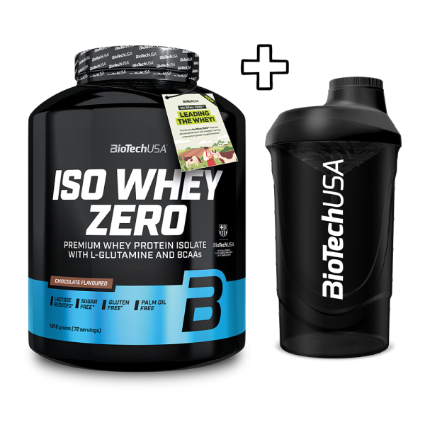 BioTech USA Iso Whey Zero 1816g + (ΔΩΡΟ) BioTech USA Wave Shaker 600ml