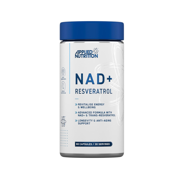 Applied Nutrition NAD+ Resveratrol 500mg 60 Caps