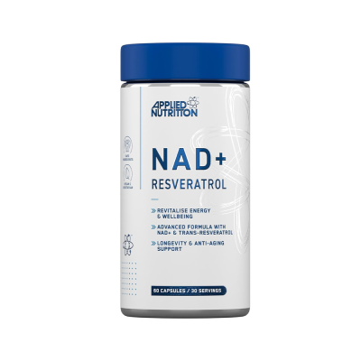 Applied Nutrition NAD+ Resveratrol 500mg 60 Caps