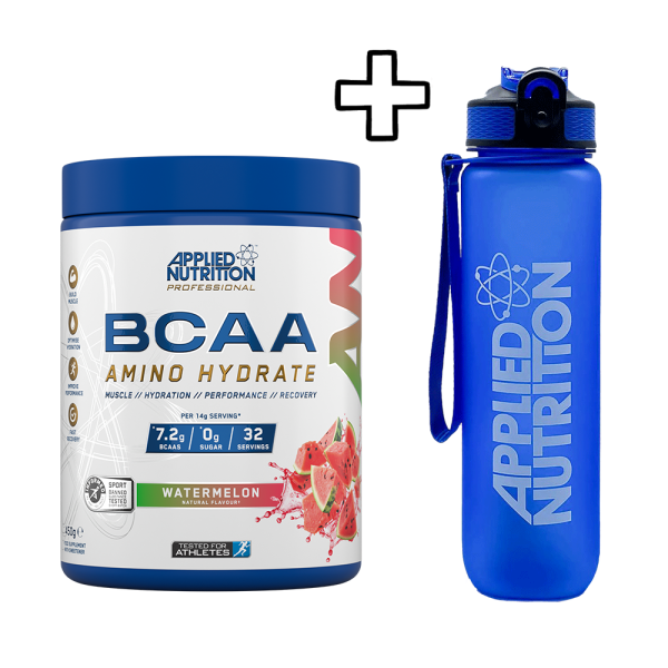 Applied Nutrition BCAA Amino-Hydrate 450g + (ΔΩΡΟ) Applied Nutrition Lifestyle Water Bottle 1000ml