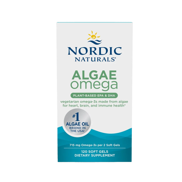 Nordic Naturals Algae Omega 715mg Omega 3 120 Softgels