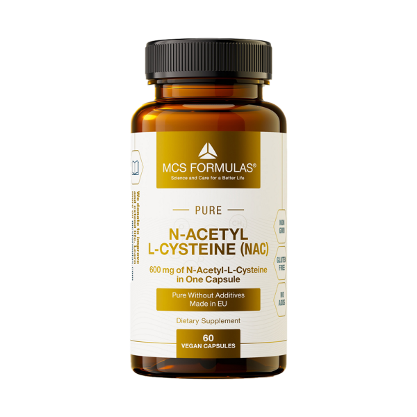MCS Formulas N-Acetyl-L-Cysteine (NAC) 600mg 60 VCaps