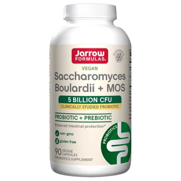 Jarrow Formulas Saccharomyces Boulardii + MOS 5 Billion CFU 90 Vcaps