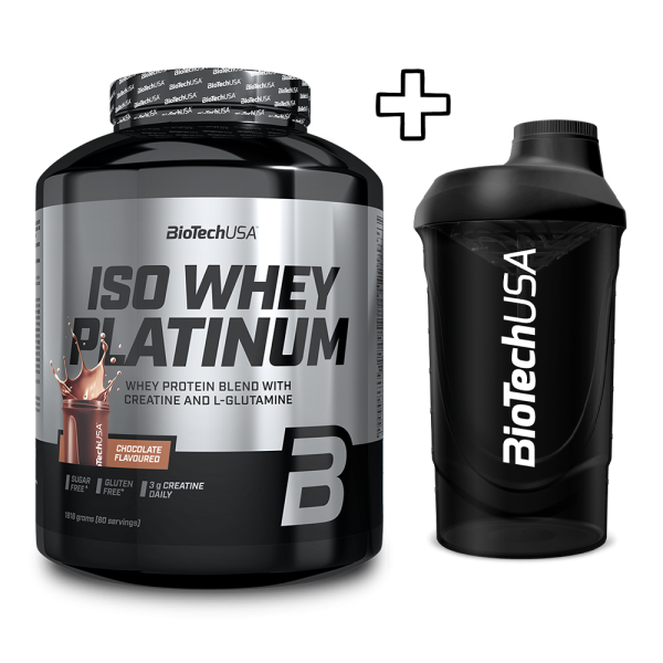 BioTech USA Iso Whey Platinum 1816g + (ΔΩΡΟ) BioTech USA Wave Shaker 600ml