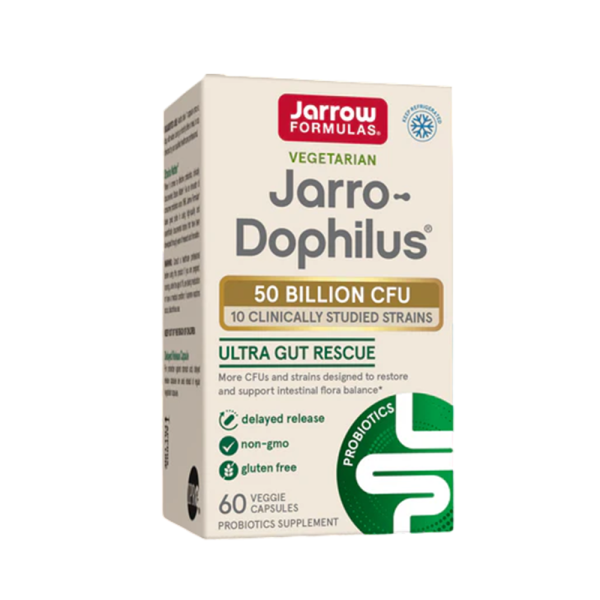 Jarrow Formulas Jarro-Dophilus Ultra Gut Rescue 50 Billion CFU 60 VCaps