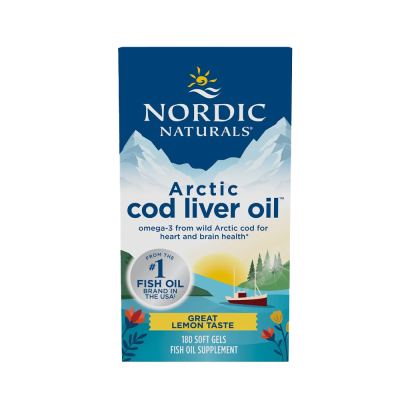 Αθλητική Διατροφή Nordic Naturals Arctic Cod Liver Oil 750mg Lemon 180 Softgels