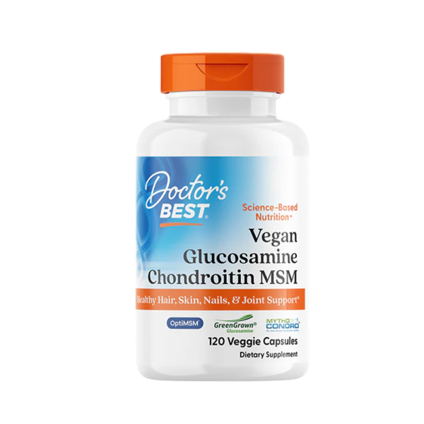 Doctors Best Vegan Glucosamine Chondroitin MSM with OptiMSM 120 VCaps
